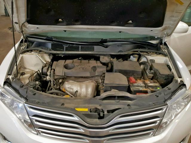 4T3ZA3BB5AU022836 - 2010 TOYOTA VENZA WHITE photo 7