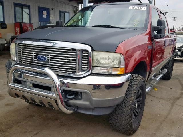 1FTSW30P03EC19909 - 2003 FORD F350 SRW S RED photo 2
