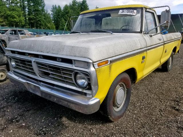 F10HRR65776 - 1972 FORD PICKUP YELLOW photo 2