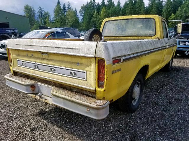 F10HRR65776 - 1972 FORD PICKUP YELLOW photo 4