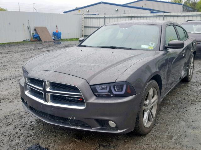 2C3CDXJG2DH678759 - 2013 DODGE CHARGER SX GRAY photo 2