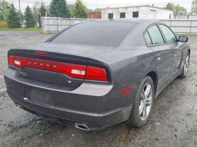 2C3CDXJG2DH678759 - 2013 DODGE CHARGER SX GRAY photo 4