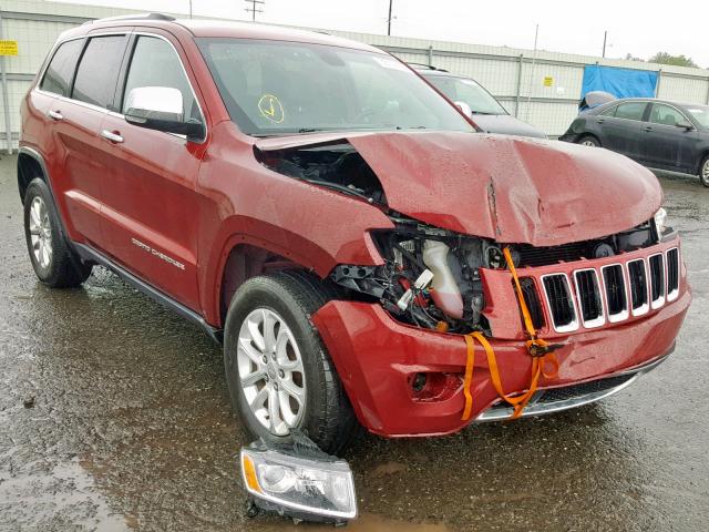 1C4RJFBGXEC129094 - 2014 JEEP GRAND CHER RED photo 1