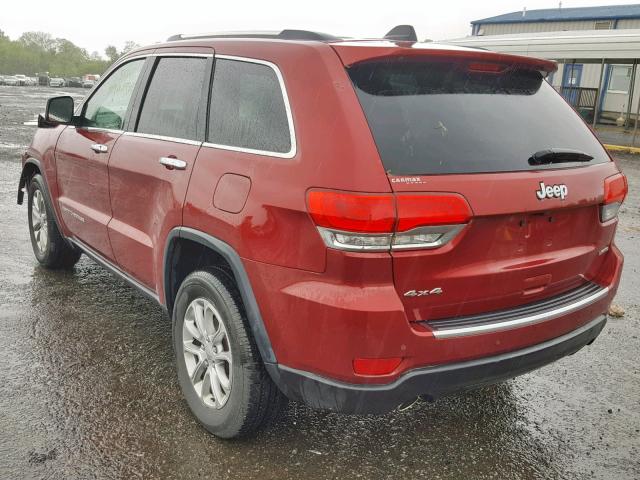 1C4RJFBGXEC129094 - 2014 JEEP GRAND CHER RED photo 3