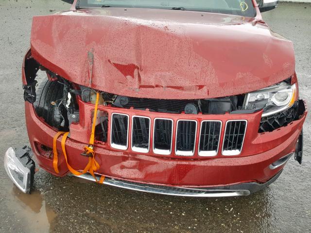 1C4RJFBGXEC129094 - 2014 JEEP GRAND CHER RED photo 9