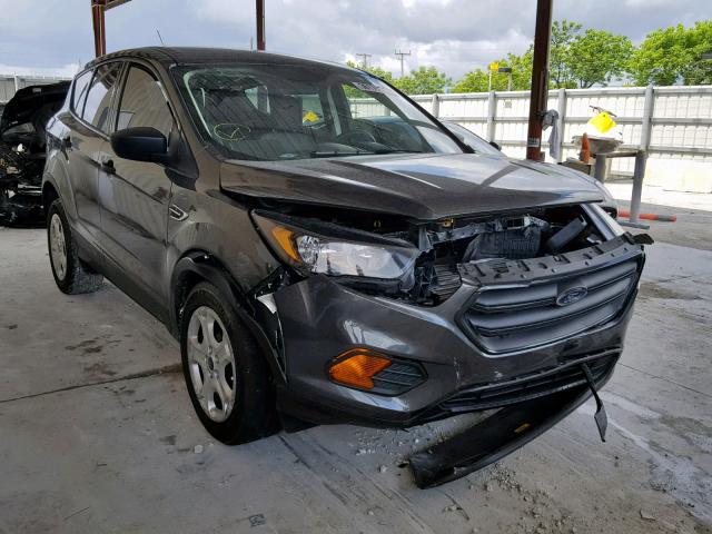 1FMCU0F79JUB67808 - 2018 FORD ESCAPE S GRAY photo 1