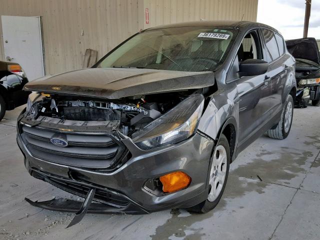 1FMCU0F79JUB67808 - 2018 FORD ESCAPE S GRAY photo 2