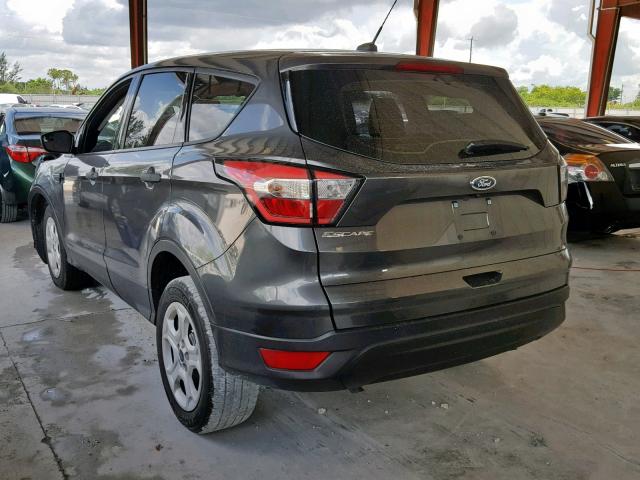 1FMCU0F79JUB67808 - 2018 FORD ESCAPE S GRAY photo 3