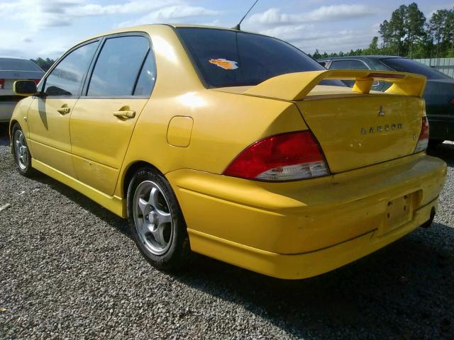 JA3AJ86E83U115718 - 2003 MITSUBISHI LANCER OZ YELLOW photo 3