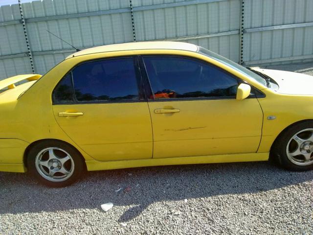 JA3AJ86E83U115718 - 2003 MITSUBISHI LANCER OZ YELLOW photo 9