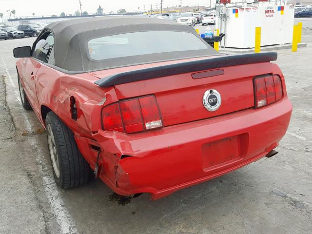 1ZVHT85H855248933 - 2005 FORD MUSTANG GT RED photo 3