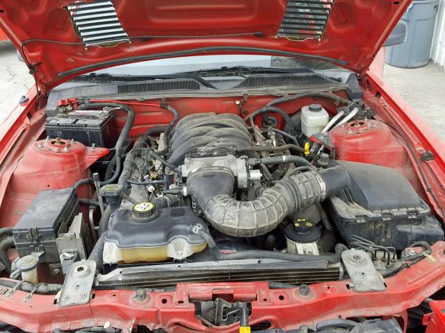 1ZVHT85H855248933 - 2005 FORD MUSTANG GT RED photo 7