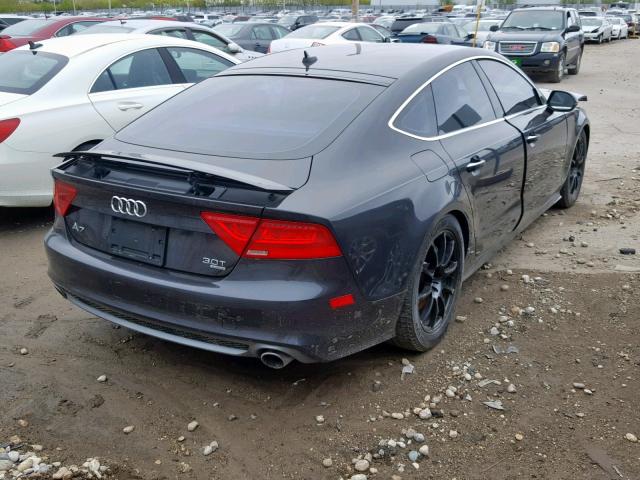 WAUSGAFC6CN001301 - 2012 AUDI A7 PRESTIG GRAY photo 4