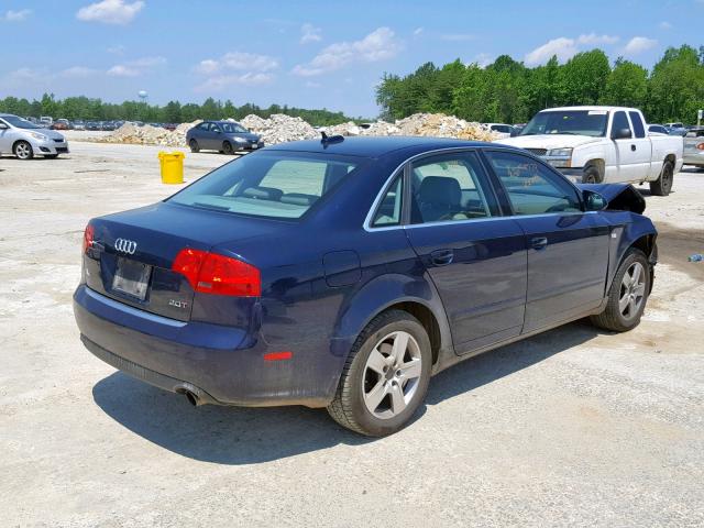 WAUAF68E45A473923 - 2005 AUDI A4 2.0T BLUE photo 4