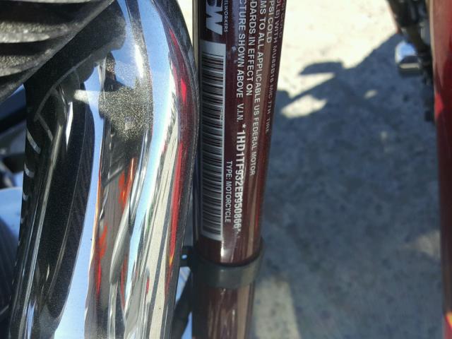 1HD1TF932EB950866 - 2014 HARLEY-DAVIDSON FLHTNSE CV BURGUNDY photo 10