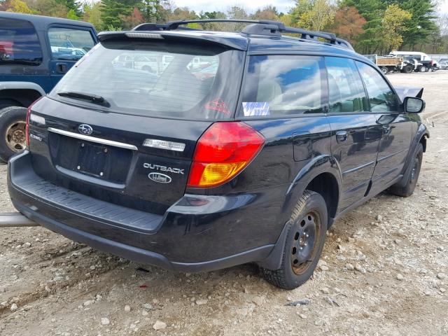 4S4BP86C154351726 - 2005 SUBARU LEGACY OUT BLACK photo 4