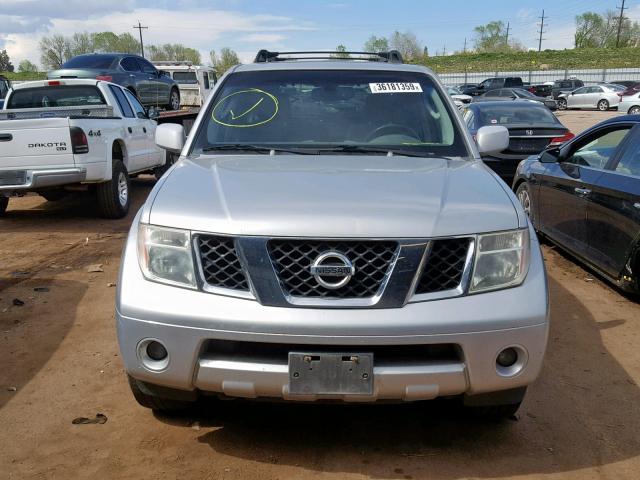 5N1AR18W56C660868 - 2006 NISSAN PATHFINDER SILVER photo 9