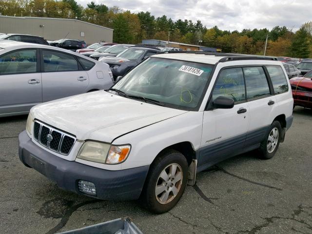 JF1SF63531H764841 - 2001 SUBARU FORESTER L WHITE photo 2