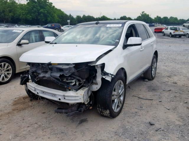 2FMDK3KC3BBA45080 - 2011 FORD EDGE LIMIT WHITE photo 2