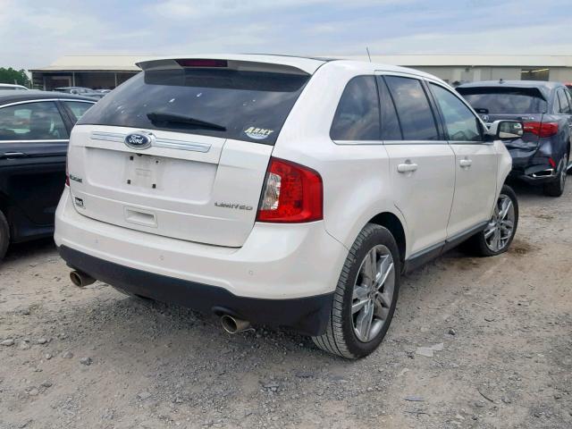 2FMDK3KC3BBA45080 - 2011 FORD EDGE LIMIT WHITE photo 4