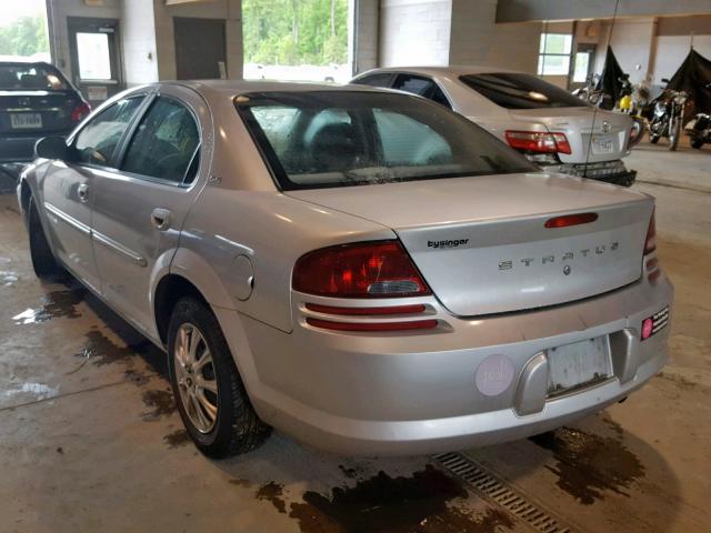 1B3EJ46X71N588404 - 2001 DODGE STRATUS SE SILVER photo 3