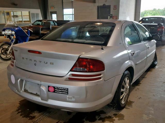 1B3EJ46X71N588404 - 2001 DODGE STRATUS SE SILVER photo 4