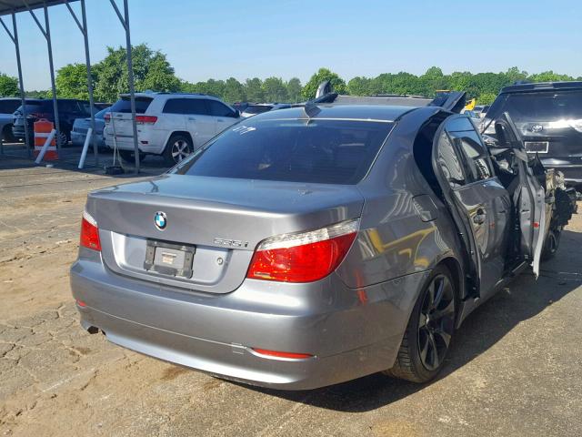 WBANW1C53AC166799 - 2010 BMW 535 I GRAY photo 4