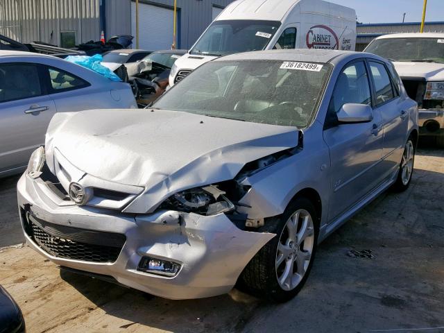 JM1BK344581790094 - 2008 MAZDA 3 HATCHBAC SILVER photo 2