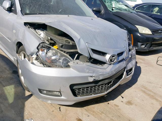 JM1BK344581790094 - 2008 MAZDA 3 HATCHBAC SILVER photo 9