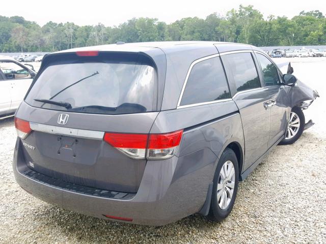 5FNRL5H67FB120814 - 2015 HONDA ODYSSEY EX GRAY photo 4