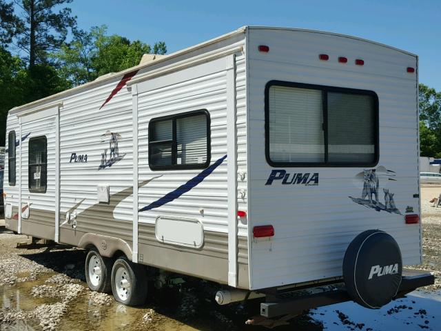 4X4TPUC268P019629 - 2008 TRAIL KING TRAILER WHITE photo 3