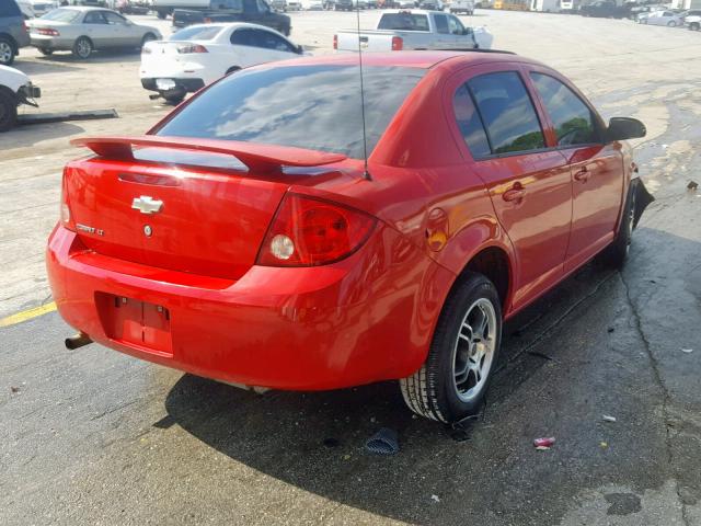 1G1AT58H997111498 - 2009 CHEVROLET COBALT LT RED photo 4