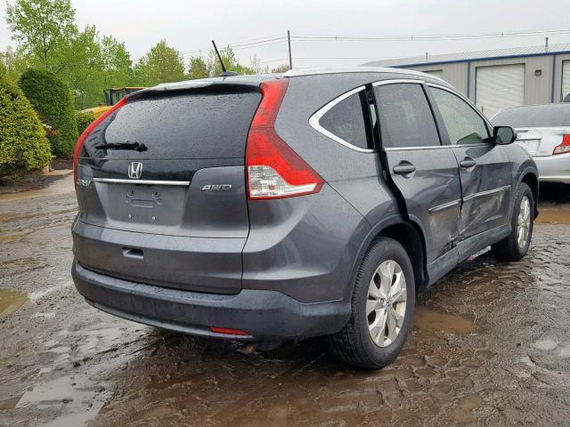 JHLRM4H75CC026281 - 2012 HONDA CR-V EXL GRAY photo 4