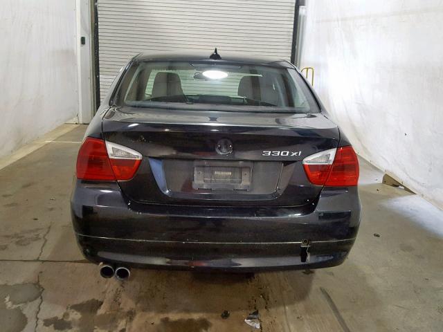 WBAVD33546KL51328 - 2006 BMW 330 XI BLACK photo 9