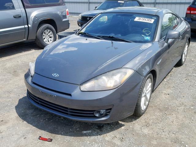 KMHHM66D37U237293 - 2007 HYUNDAI TIBURON GS GRAY photo 2