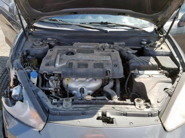 KMHHM66D37U237293 - 2007 HYUNDAI TIBURON GS GRAY photo 7