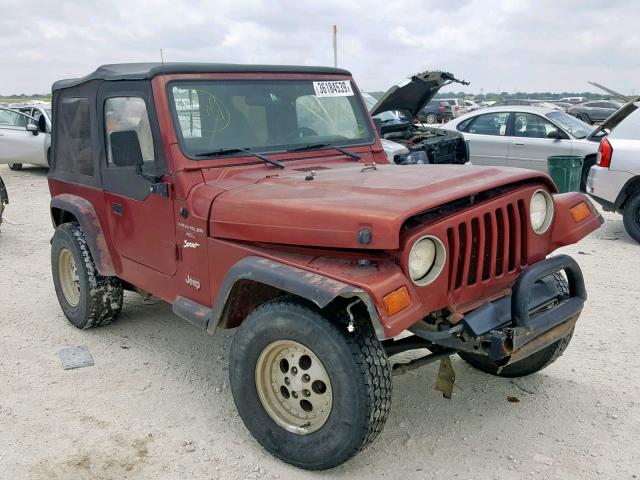 1J4FY19S6WP722287 - 1998 JEEP WRANGLER / RED photo 1