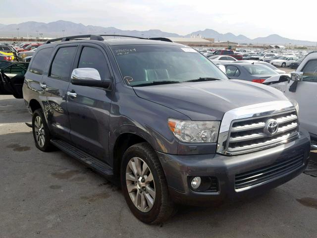 5TDJY5G18CS069979 - 2012 TOYOTA SEQUOIA LI GRAY photo 1