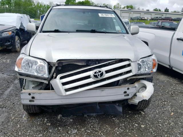 JTEEP21A070224069 - 2007 TOYOTA HIGHLANDER SILVER photo 9