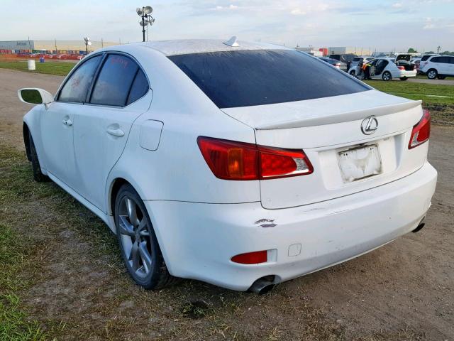 JTHBK262792091467 - 2009 LEXUS IS 250 WHITE photo 3