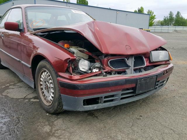 WBABE6316PJC12293 - 1993 BMW 318 IS AUT RED photo 9