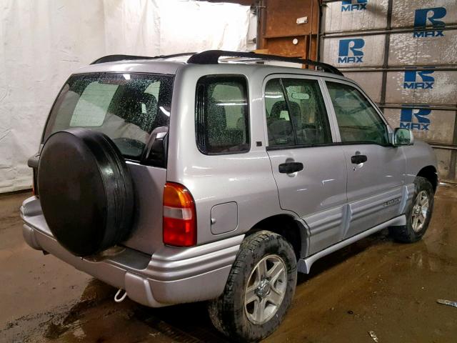 2CNBJ634X26914155 - 2002 CHEVROLET TRACKER LT SILVER photo 4