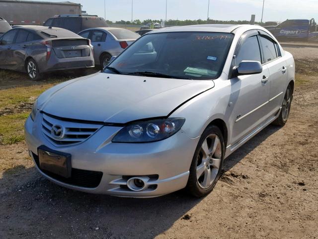 JM1BK323661536420 - 2006 MAZDA 3 S SILVER photo 2