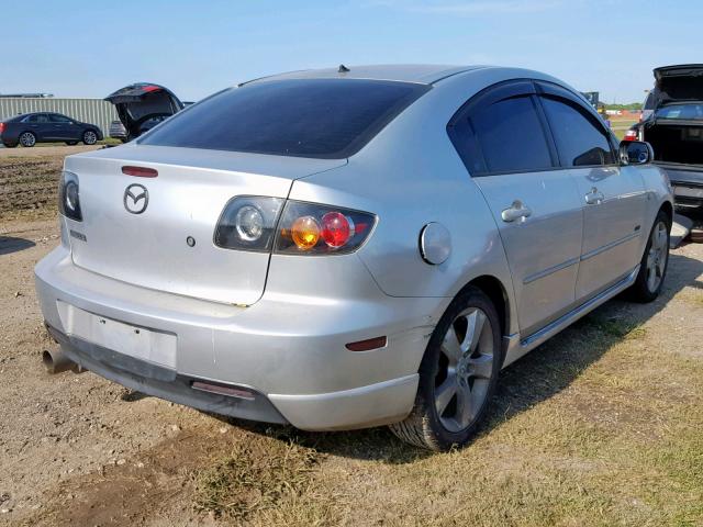 JM1BK323661536420 - 2006 MAZDA 3 S SILVER photo 4