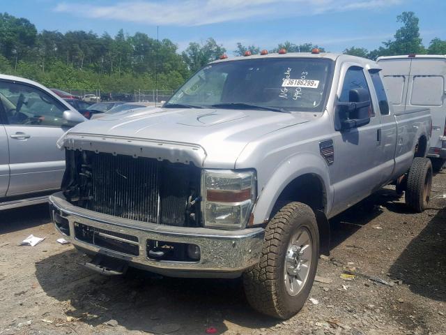 1FTWX31R08EC11542 - 2008 FORD F350 SRW S SILVER photo 2