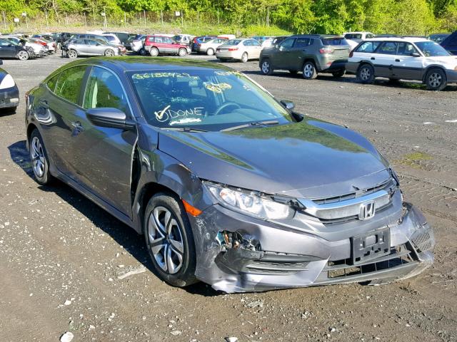 2HGFC2F54JH541941 - 2018 HONDA CIVIC LX GRAY photo 1