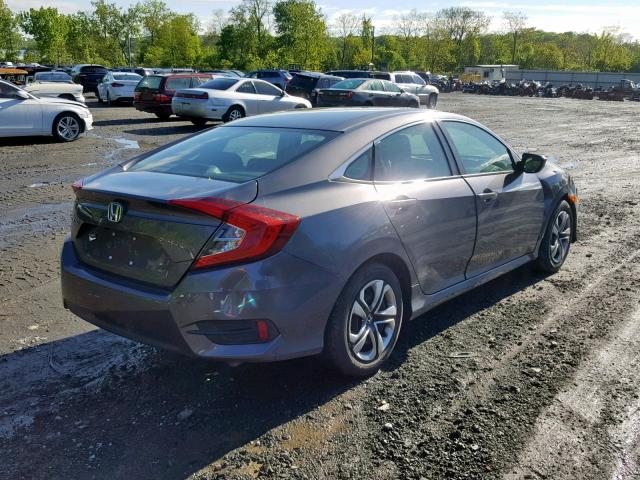 2HGFC2F54JH541941 - 2018 HONDA CIVIC LX GRAY photo 4