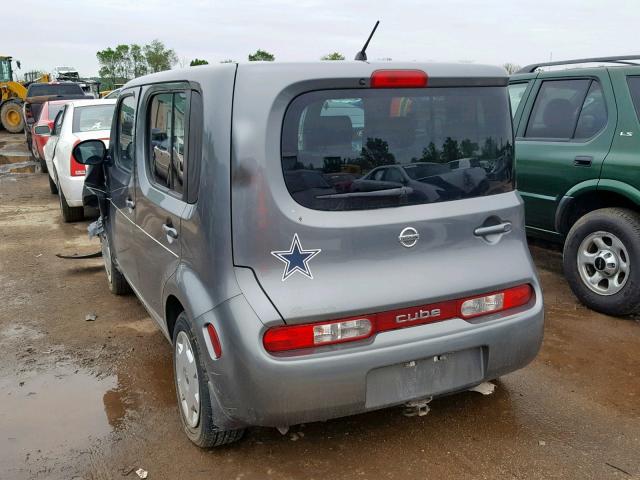 JN8AZ2KRXAT163454 - 2010 NISSAN CUBE BASE SILVER photo 3