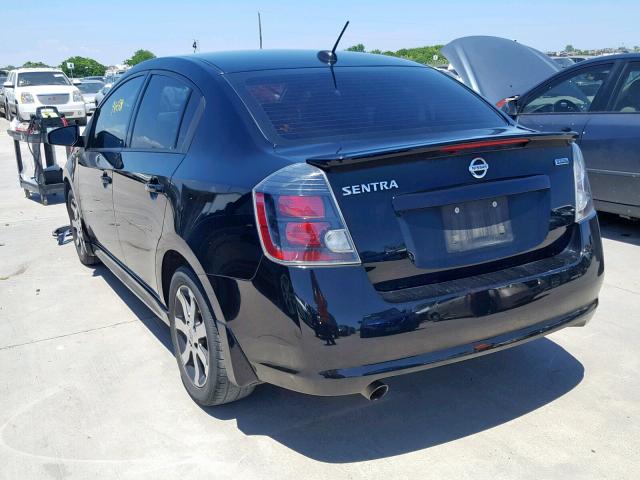 3N1AB6AP1CL701864 - 2012 NISSAN SENTRA 2.0 BLACK photo 3