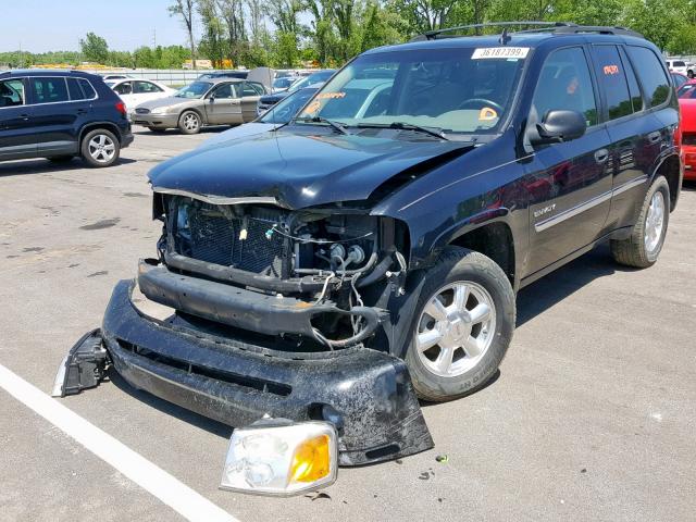 1GKDT13SX62121499 - 2006 GMC ENVOY BLACK photo 2